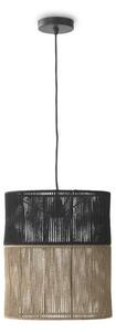 Fekete-natúr színű mennyezeti lámpa ø 35 cm – Geese