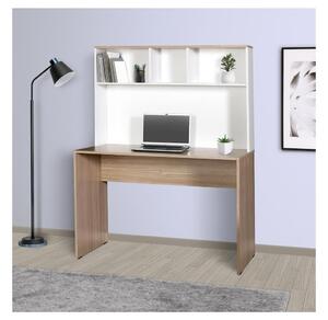 Adore Furniture Munkaasztal 149x110 cm fehér/barna AD0023