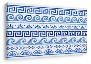 Kép kék-fehér görög ornamentika