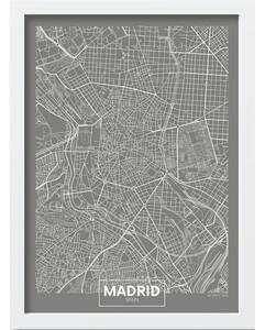 Keretezett poszter 40x55 cm Madrid – Wallity