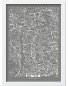 Keretezett poszter 40x55 cm Prague – Wallity