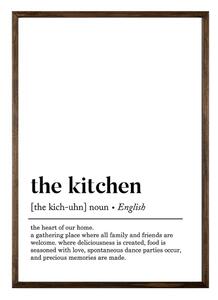 Keretezett poszter 50x70 cm Kitchen – Wallity