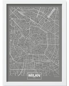 Keretezett poszter 40x55 cm Milan – Wallity
