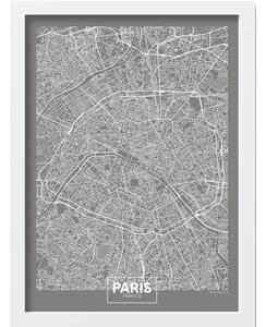 Keretezett poszter 40x55 cm Paris – Wallity