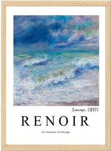 Keretezett poszter 35x45 cm Renoir – Wallity