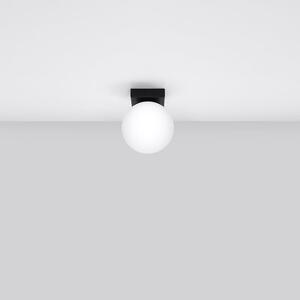Fekete mennyezeti lámpa üveg búrával ø 12 cm Umerta – Nice Lamps