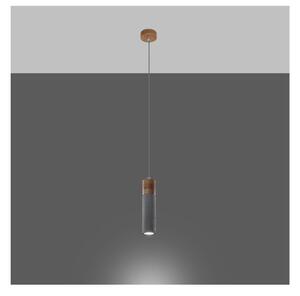 Szürke függőlámpa ø 7 cm Susanna – Nice Lamps