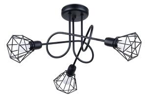Fekete mennyezeti lámpa ø 10 cm Varpu – Nice Lamps