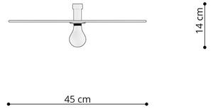 Fekete mennyezeti lámpa ø 45 cm Soho – Nice Lamps