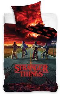 Pamut lepedő Stranger Things Viharvédők, 140 x 200 cm, 70 x 90 cm