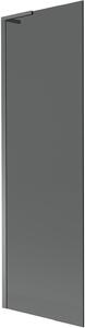Mexen Next L kádparaván 1-szárnyas 60 x 150 cm, grafit, gun metal - 895-060-000-03-40-95