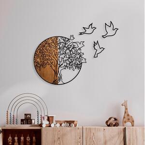 Asir Fali dekoráció 60x56 cm fa és madarak AS1686