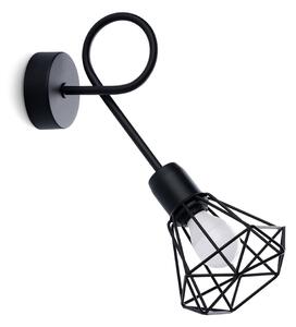 Fekete fali lámpa ø 10 cm Varpu – Nice Lamps