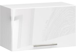 Konyhaszekrény OLIVIA W60OK - fehér/fehér fényű