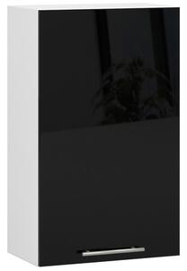 Konyhaszekrény OLIVIA W50 H720 - fehér/fekete fényű