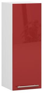 Konyhaszekrény OLIVIA W30 H720 - fehér/piros fényű