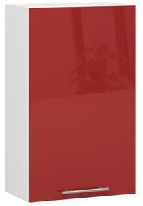 Konyhaszekrény OLIVIA W50 H720 - fehér/piros fényű