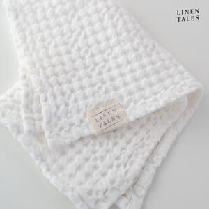 Fehér fürdőlepedő 100x140 cm Honeycomb – Linen Tales