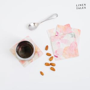 Rózsaszín textil poháralátét szett 4 db-os – Linen Tales