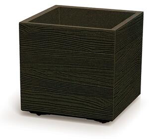 Virágcserép Prosperplast MADERA SQUARE öko fa 38,5 cm kávé
