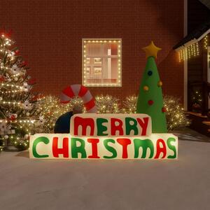VidaXL felfújható Merry Christmas dekoráció LED-ekkel 197 cm