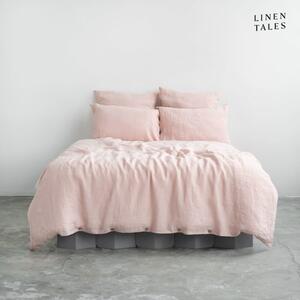 Világos rózsaszín egyszemélyes len ágyneműhuzat 135x200 cm – Linen Tales