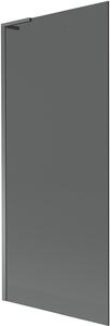 Mexen Next L kádparaván 1-szárnyú 80 x 150 cm, grafit, gun metal - 895-080-000-03-40-95