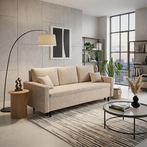 LIVIA háromszemélyes ágyazható kanapé Fehér