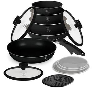BerlingerHaus 12 részes edénykészlet Matte Black Collection(BH/8248N)