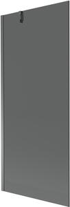 Mexen Next egyajtós kádparaván 80 x 150 cm, grafit, gun metal - 895-080-000-00-40-95