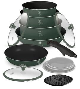 BerlingerHaus 13 részes edénykészlet Matte Green Collection(BH/8423)