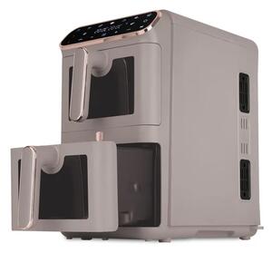 BerlingerHaus Dupla AirFryer átlátszó ablakokkal (5.5+5.5L) Taupe Collection (BH/9804)
