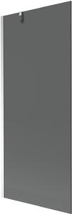 Mexen Next 1-szárnyú fürdőkádparaván 80 x 150 cm, grafit, króm - 895-080-000-00-40-01