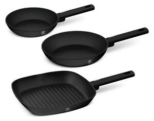BerlingerHaus 3 részes serpenyő szett Matte Black Collection BH/8196