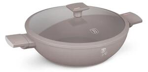 BerlingerHaus Wok fedővel (30 cm) Taupe Collection BH/8095