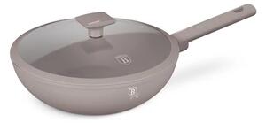 BerlingerHaus Wok fedővel (28 cm) Taupe Collection BH/8094