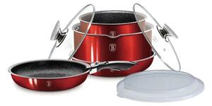 BerlingerHaus 9 részes edénykészlet Metallic Line Burgundy Edition(BH/6145)