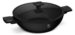BerlingerHaus Wok fedővel (30 cm) Matte Black Collection BH/8182