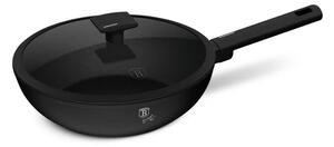 BerlingerHaus Wok fedővel (28 cm) Matte Black Collection BH/8181