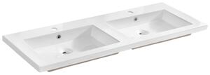 Kerámia mosdó SPIRIT UM-8070-120D | fehér fényű 120 cm