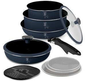 BerlingerHaus 10 részes edénykészlet levehető nyéllel Deep Sea Collection(BH/8416)