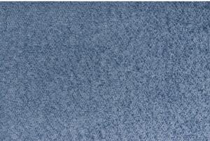 Kék kárpitozott franciaágy ágyráccsal 140x200 cm Tina – Ropez