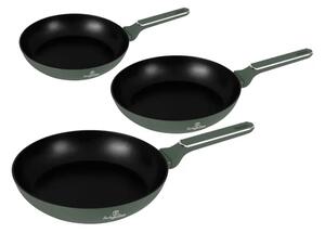 BerlingerHaus 3 részes serpenyő szett Matte Green Collection(BH/8206)