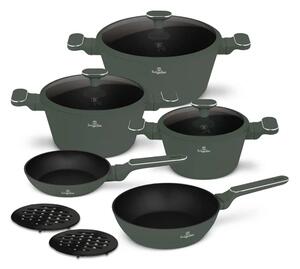 BerlingerHaus Edénykészlet 10 részes Matte Green Collection(BH/8207N)
