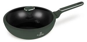 BerlingerHaus Wok fedővel (28 cm) Matte Green Collection BH/8159