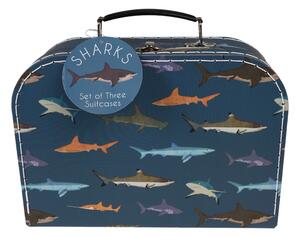 Gyerek bőrönd készlet 3 db-os Sharks - Rex London