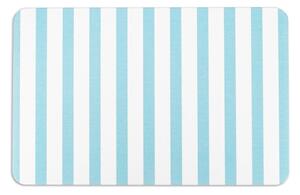 Fehér-világoskék fürdőszobai kilépő 39x60 cm Stripe – Artsy Doormats
