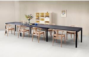 Bővíthető étkezőasztal fekete asztallappal 96x220 cm Join by Hammel – Hammel Furniture