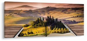 A táj egy könyvben képe (120x50 cm)