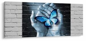 A pillangó képe a falon (120x50 cm)